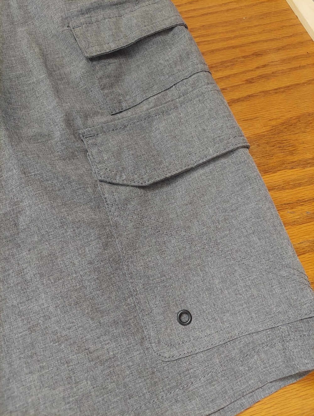 Iron Co. Mens 34 Gray Cargo Shorts Lightweight - Picture 6 of 8